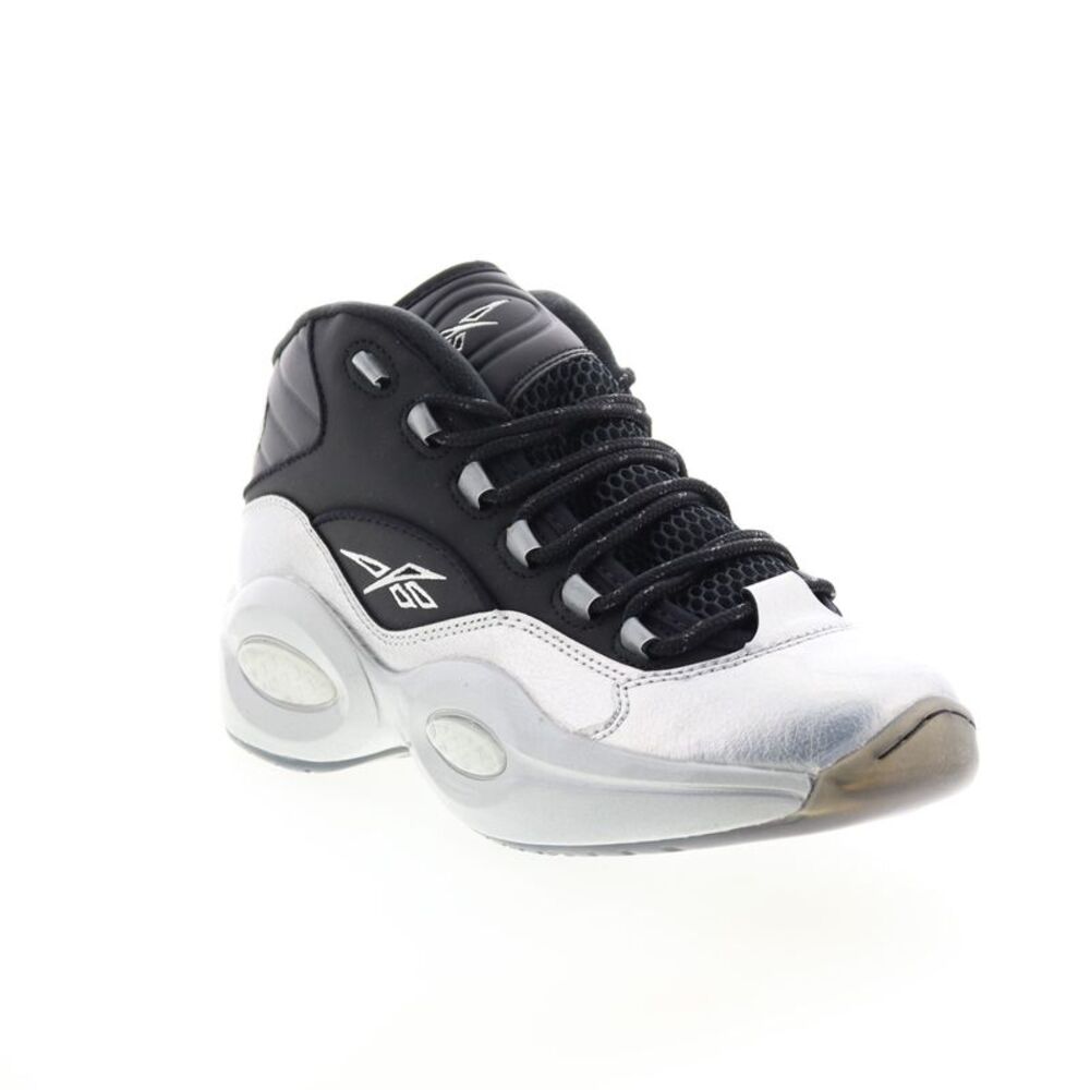 Reebok Mens Question Mid Black Shoes (NWT) - Picture 2 of 7